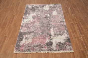 Distressed Look Nepalese Rug 5x7 for a Chic Home Vibe