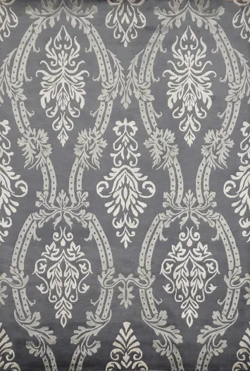 Luxurious Nepalese Area Rug 6x8 with Intricate Damask Pattern