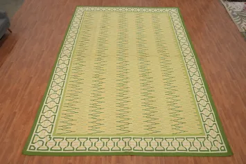 Stylish Scandinavian Kilim Large Rug 12x18 with Intricate Pattern Design