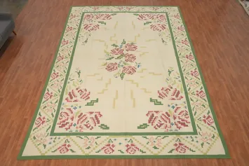 Scandinavian Kilim Oriental Large Rug 12x18