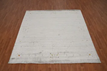 Sophisticated Gabbeh Area Rug 8x8 Fine Subtle Details and Texture