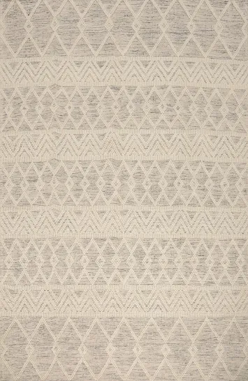 Stylish Neutral Toned Modern Gotti Area Rugs with Geometric Design
