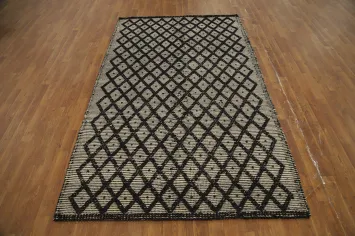 Modern Gotti Design Trellis Wool Area Rug 5x8