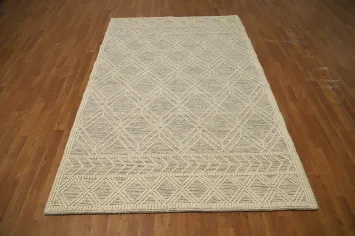 Trellis Wool Modern Gotti Design Area Rug 5x8