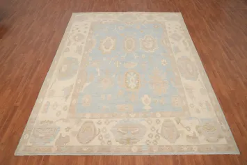 Vegetable Dye Oushak Large Area Rug 9x12
