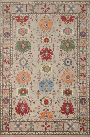 Vegetable Dye Chobi-Peshawar Oriental Area Rug 8x12