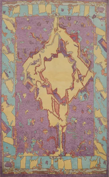 Vegetable Dye Oushak Oriental Area Rug 6x8