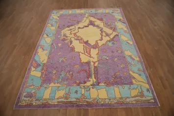 Vegetable Dye Oushak Oriental Area Rug 6x8