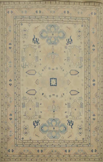 Vegetable Dye Kazak Oriental Area Rug 9x12