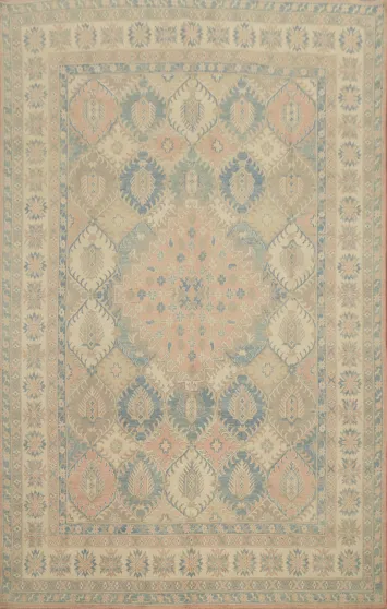 Vegetable Dye Kazak Oriental Area Rug 9x12