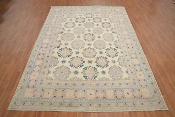 Geometric Kazak Vegetable Dye Area Rug 9x13