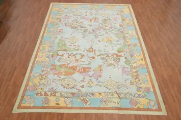 Vegetable Dye Oushak Oriental Large Rug 10x15