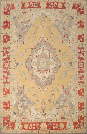 Vegetable Dye Oushak Oriental Area Rug 9x12