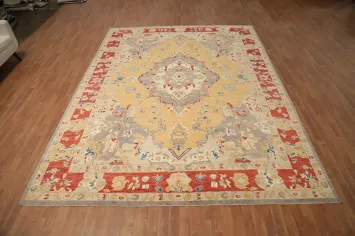 Vegetable Dye Oushak Oriental Area Rug 9x12