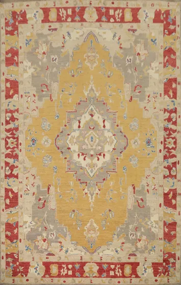 Vegetable Dye Oushak Oriental Large Rug 10x14