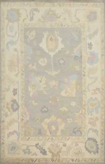 Vegetable Dye Oushak Handmade Large Area Rug 9x12