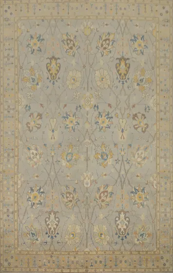 Handmade Floral Kazak Vegetable Dye Area Rug 9x12