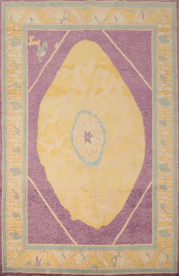 Vegetable Dye Oushak Oriental Area Rug 6x8