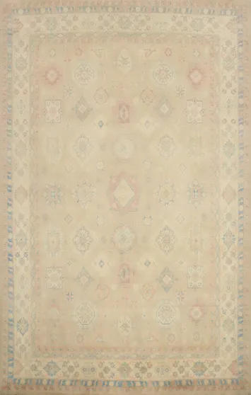 Vegetable Dye Kazak Oriental Area Rug 9x12