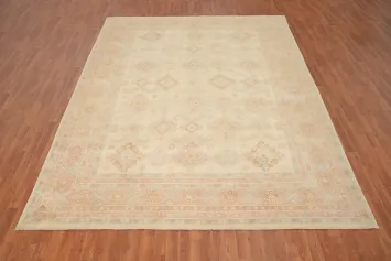 Geometric Kazak Vegetable Dye Area Rug 9x12