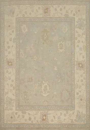 Handmade Wool Oushak Vegetable Dye Area Rug 8x10