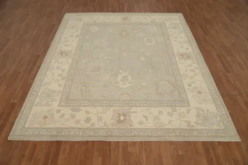 Handmade Wool Oushak Vegetable Dye Area Rug 8x10