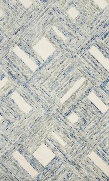 Elegant Interlocking Pattern on a Chic Modern Area Rug 5x8