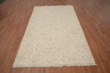 Stylish Soft Earth Tone Modern Area Rug 5x8 with Delicate Patterns