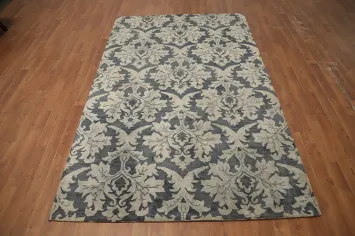 Sophisticated Damask Oriental Area Rug 5x8 for Living Spaces