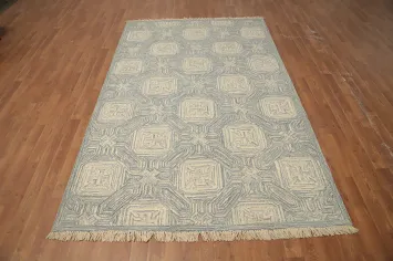 Tufted Modern Wool Oriental Area Rug 5x8