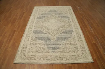 Sophisticated Patterns: Earthy Tone Geometric Oriental Area Rug 5x8