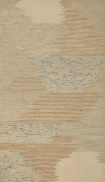 Handmade Wool Abstract Oriental Area Rug 5x8