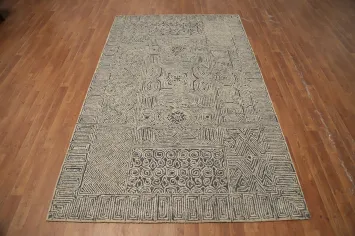 Modern Oriental Area Rug 5x8 with Intricate Geometric Patterns