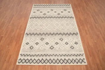 Handmade Wool Trellis Oriental Area Rug 5x8