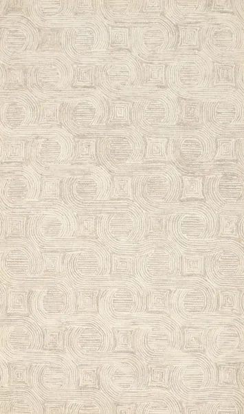 Luxurious Beige Area Rug 5x8 with a Delicate Textured Pattern
