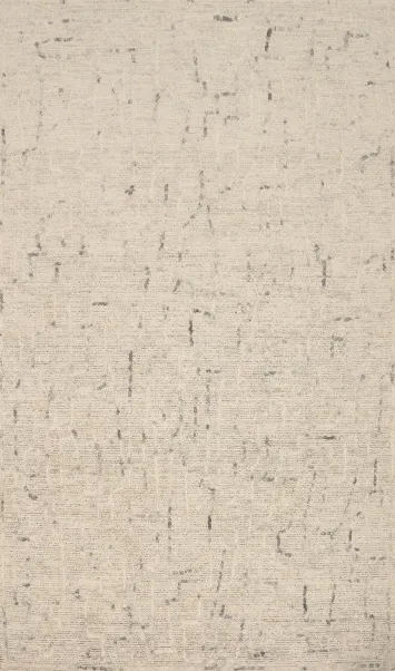 Abstract Design Oriental Area Rug 5x8 in Muted Color Shades