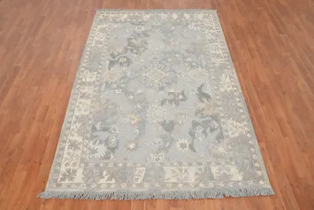 Hand Tufted Wool Oushak Oriental Area Rug 5x8