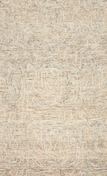 Luxury Abstract Area Rug 5x8 with Subtle Textured Patterns