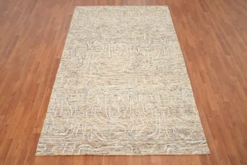 Luxury Abstract Area Rug 5x8 with Subtle Textured Patterns
