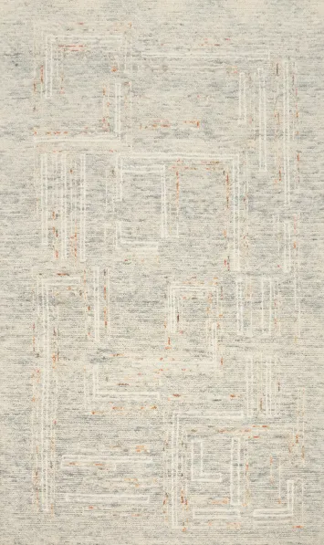 Contemporary Area Rug 5x8 with Soft Geometric Patterns