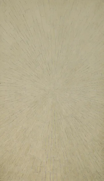 Contemporary Beige Abstract Wool Area Rug 5x8