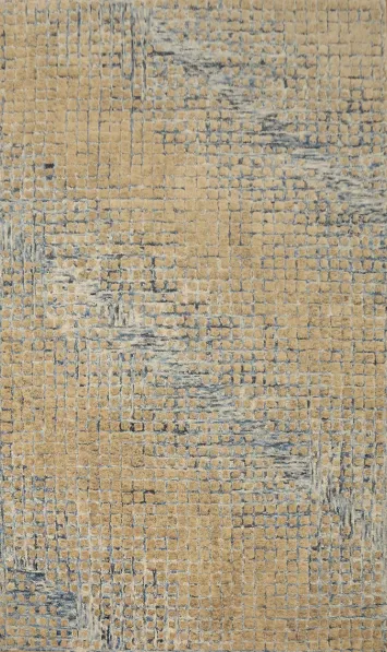 Mosaic Pattern Wool Geometric Modern Area Rug 5x8