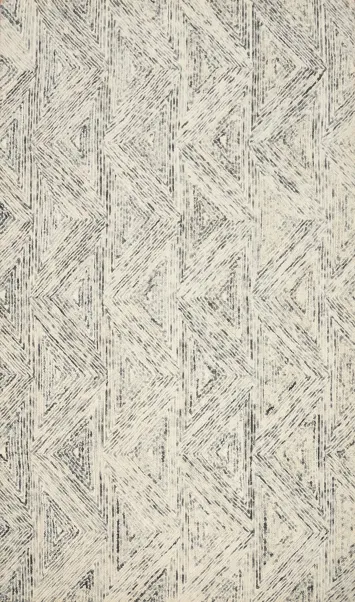 Sophisticated High-Quality Neutral Tone Abstract Area Rug 5x8