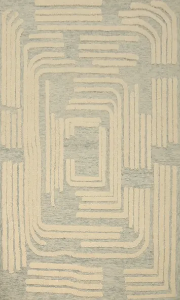 Modern Geometric Area Rug 5x8 Elegance in Soft Colors
