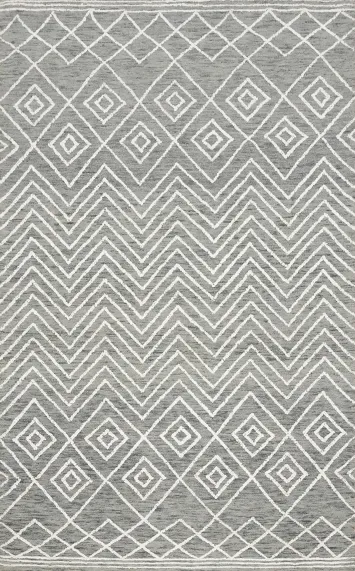 Transform Your with Zigzag and Diamond Design Area Rug 5x8