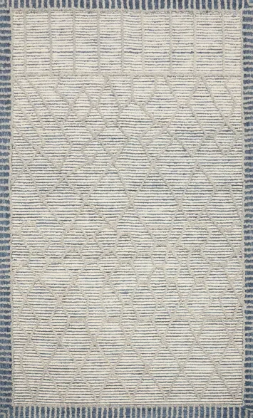 Hand Tufted Wool Trellis Oriental Area Rug 5x8