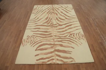 Luxurious Zebra Stripes Modern Area Rug 5x8 for Stylish Spaces