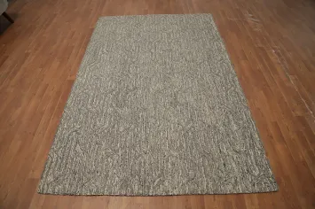 Gray Geometric Abstract Area Rug 5x8 for Modern Interiors