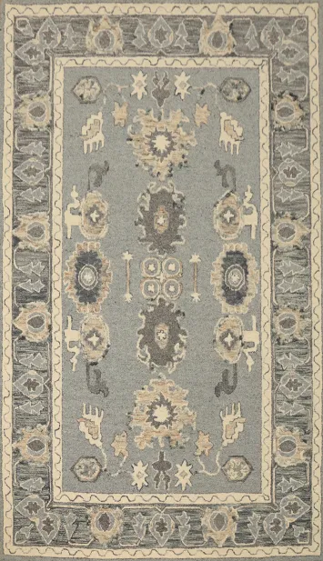 Hand Tufted Wool Oushak Oriental Area Rug 5x8