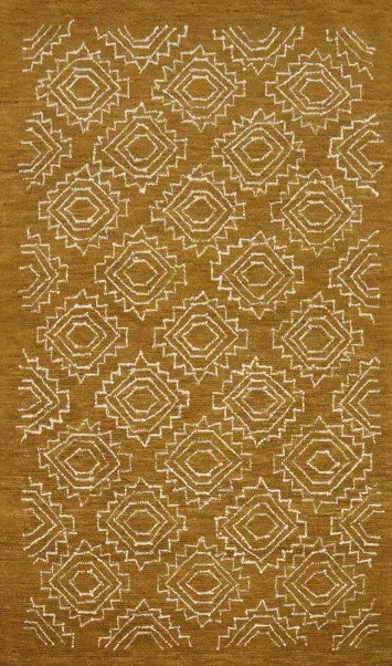 Geometric Elegance Handcrafted Modern Area Rug 5x8